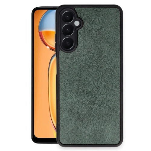 Mey İthalat®  Samsung Galaxy A26 Kılıf Aras Deri Kapak - Koyu Yeşil