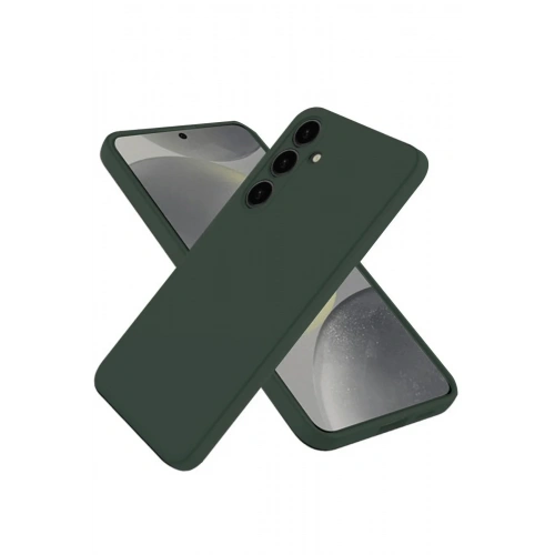 Mey İthalat®  Samsung Galaxy A26 Kılıf First Silikon - Koyu Yeşil