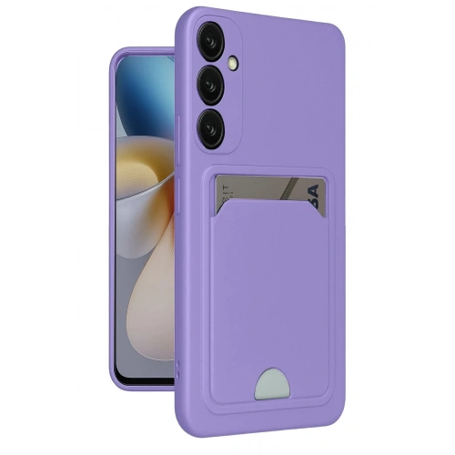 Mey İthalat®  Samsung Galaxy A26 Kılıf Kelvin Kartvizitli Silikon - Lila