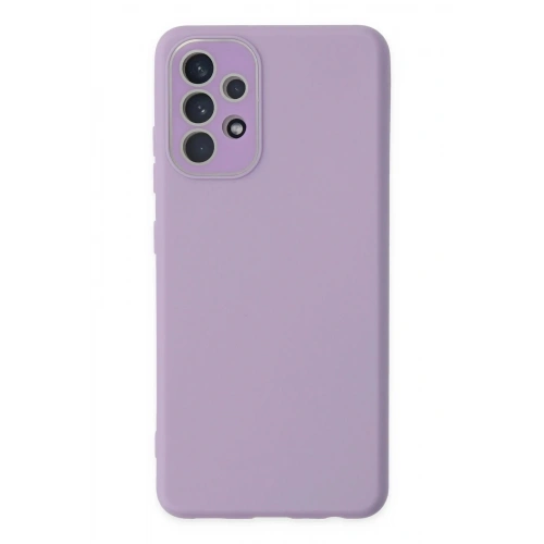 Mey İthalat®  Samsung Galaxy A33 5G Kılıf Lansman Glass Kapak - Lila