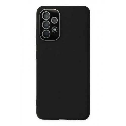 Mey İthalat®  Samsung Galaxy A33 5G Kılıf Lansman Glass Kapak - Siyah