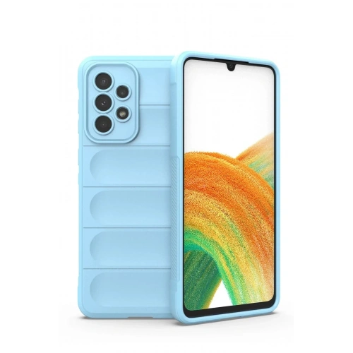 Mey İthalat®  Samsung Galaxy A33 5G Kılıf Optimum Silikon - Sky Blue