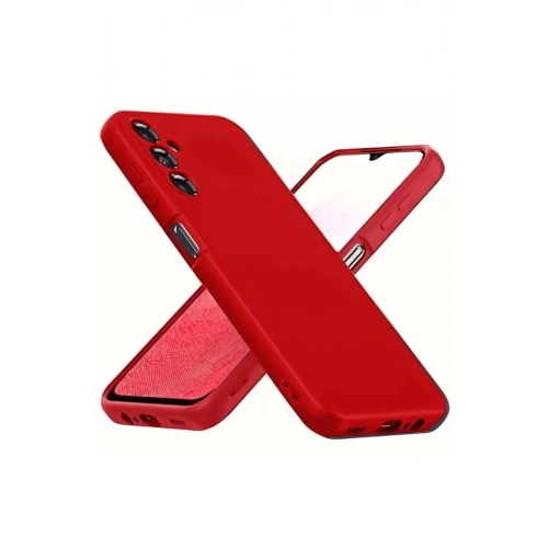 Mey İthalat®  Samsung Galaxy A34 5G Kılıf First Silikon - Kırmızı