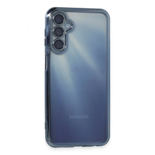 Mey İthalat®  Samsung Galaxy A35 5G Kılıf  Lensli Silikon - Açık Mavi