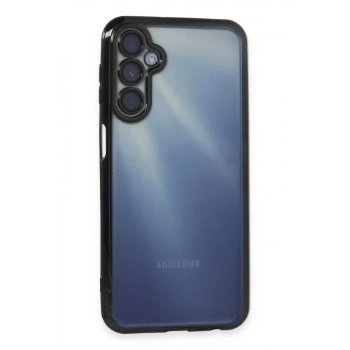 Mey İthalat®  Samsung Galaxy A35 5G Kılıf  Lensli Silikon - Siyah