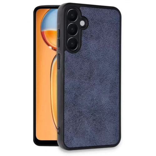 Mey İthalat®  Samsung Galaxy A36 Kılıf Aras Deri Kapak - Lacivert