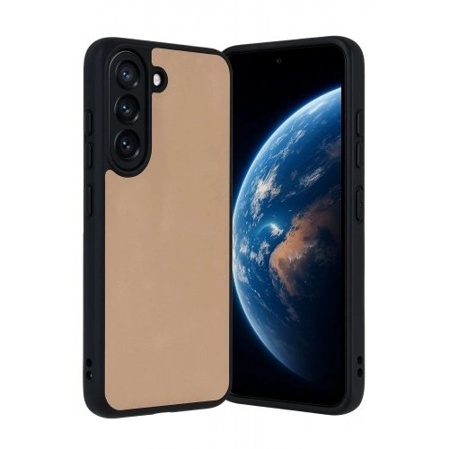 Mey İthalat®  Samsung Galaxy A36 Kılıf Aras Deri Kapak - Pudra
