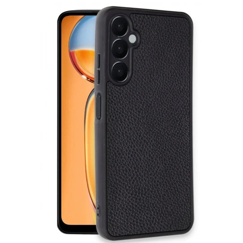 Mey İthalat®  Samsung Galaxy A36 Kılıf Aras Deri Kapak - Siyah