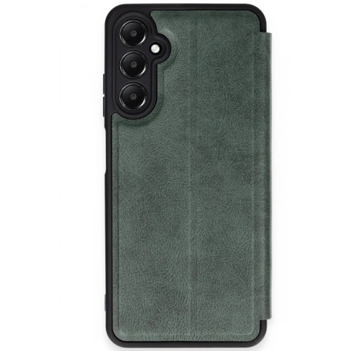 Mey İthalat®  Samsung Galaxy A36 Kılıf Flip Cover - Koyu Yeşil