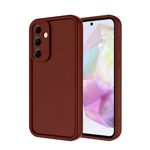 Mey İthalat®  Samsung Galaxy A36 Kılıf Viera Silikon - Bordo