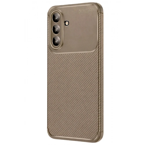 Mey İthalat®  Samsung Galaxy A37 5G Auto Focus Karbon Kapak - Kahverengi