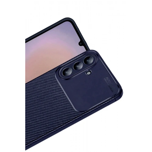 Mey İthalat®  Samsung Galaxy A37 5G Auto Focus Karbon Kapak - Lacivert