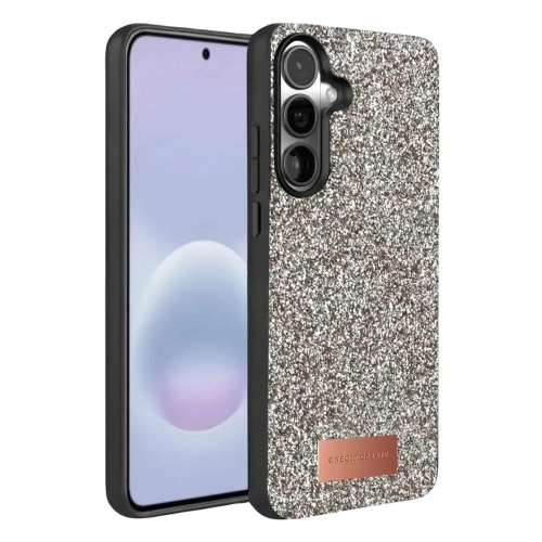 Mey İthalat®  Samsung Galaxy A37 5G Bright Simli Kapak - Gümüş