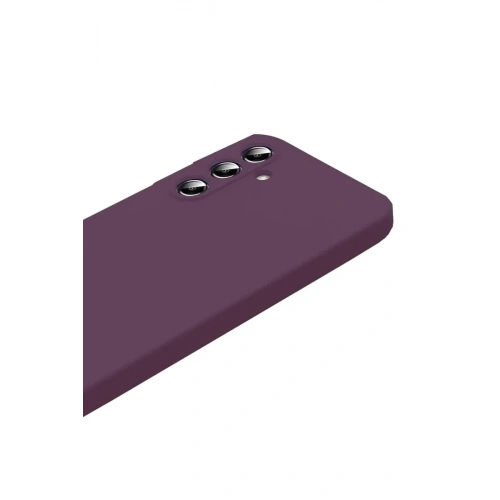Mey İthalat®  Samsung Galaxy A37 5G First Silikon - Mürdüm