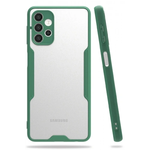 Mey İthalat®  Samsung Galaxy A52 Kılıf Platin Silikon - Yeşil