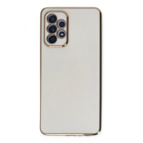 Mey İthalat®  Samsung Galaxy A52 Kılıf Volet Silikon - Beyaz