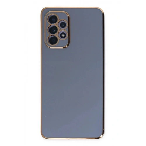 Mey İthalat®  Samsung Galaxy A52 Kılıf Volet Silikon - Mavi