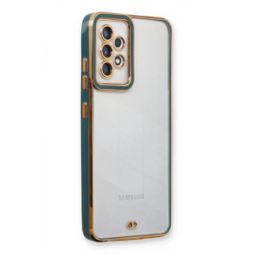 Mey İthalat®  Samsung Galaxy A53 5G Kılıf Liva Lens Silikon - Yeşil