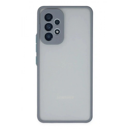 Mey İthalat®  Samsung Galaxy A53 5G Kılıf Montreal Silikon Kapak - Gri