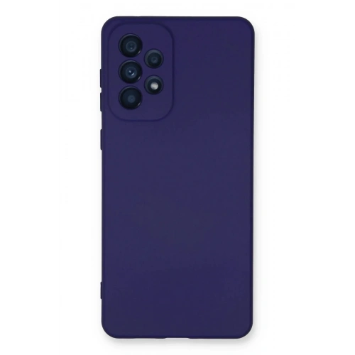 Mey İthalat®  Samsung Galaxy A53 5G Kılıf Nano içi Kadife Silikon - Mor