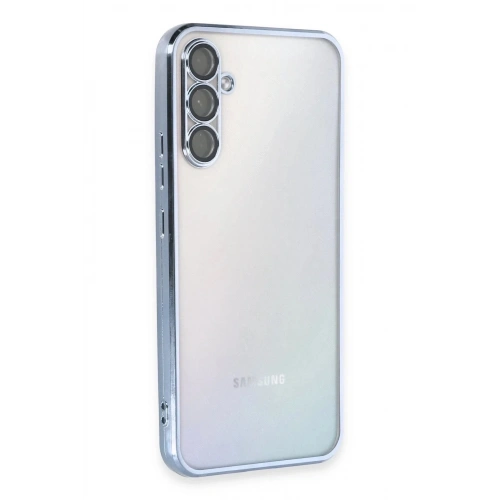 Mey İthalat®  Samsung Galaxy A54 5G Kılıf  Lensli Silikon - Açık Mavi