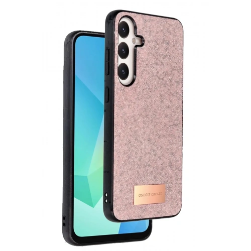 Mey İthalat®  Samsung Galaxy A56 Bright Simli Kapak - Pembe