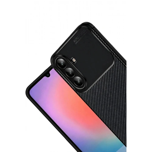 Mey İthalat®  Samsung Galaxy A57 5G Auto Focus Karbon Kapak - Siyah