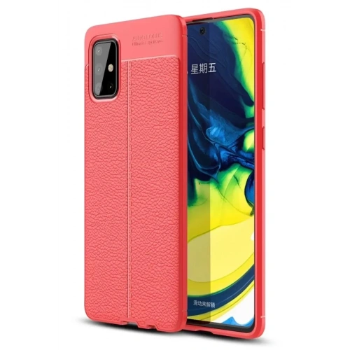 Mey İthalat®  Samsung Galaxy A71 Kılıf Auto Focus Kapak - Kırmızı