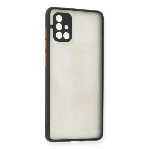Mey İthalat®  Samsung Galaxy A71 Kılıf Montreal Silikon Kapak - Siyah