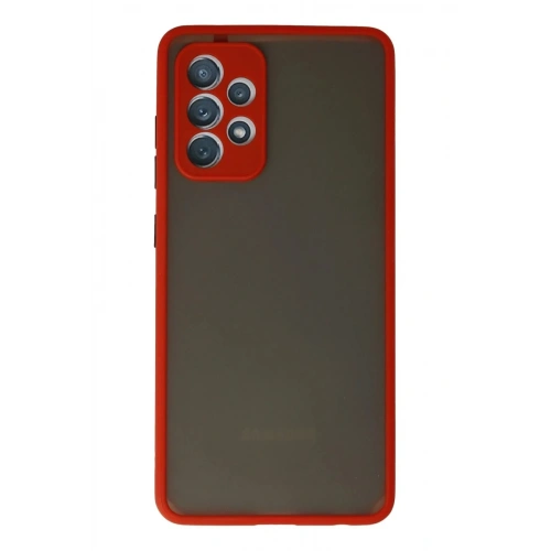 Mey İthalat®  Samsung Galaxy A72 Kılıf Montreal Silikon Kapak - Kırmızı