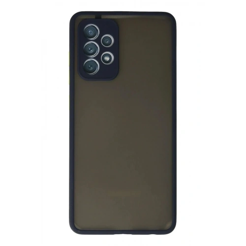 Mey İthalat®  Samsung Galaxy A72 Kılıf Montreal Silikon Kapak - Lacivert