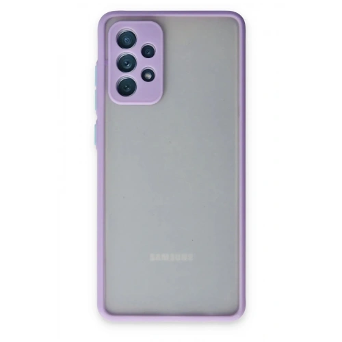 Mey İthalat®  Samsung Galaxy A72 Kılıf Montreal Silikon Kapak - Mor
