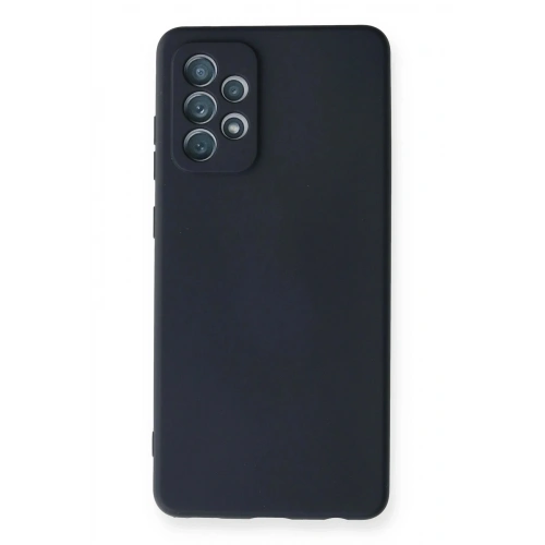 Mey İthalat®  Samsung Galaxy A72 Kılıf Nano içi Kadife Silikon - Lacivert
