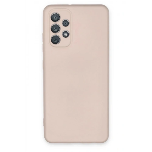 Mey İthalat®  Samsung Galaxy A72 Kılıf Nano içi Kadife Silikon - Pudra