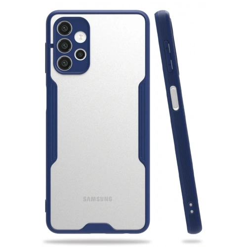 Mey İthalat®  Samsung Galaxy A72 Kılıf Platin Silikon - Lacivert