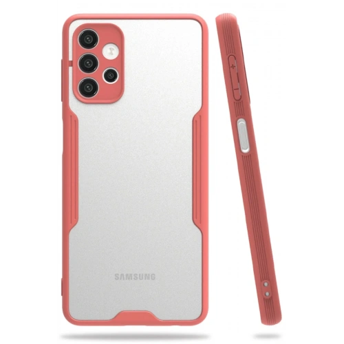 Mey İthalat®  Samsung Galaxy A72 Kılıf Platin Silikon - Pembe