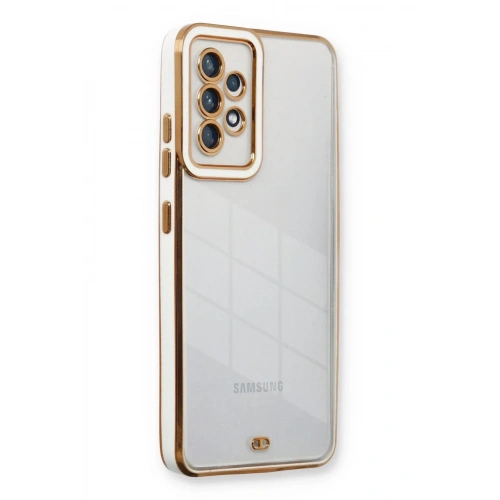 Mey İthalat®  Samsung Galaxy A73 5G Kılıf Liva Lens Silikon - Beyaz