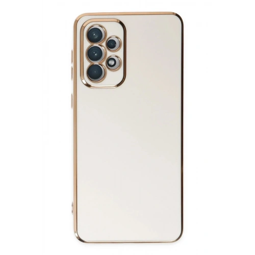 Mey İthalat®  Samsung Galaxy A73 5G Kılıf Volet Silikon - Beyaz