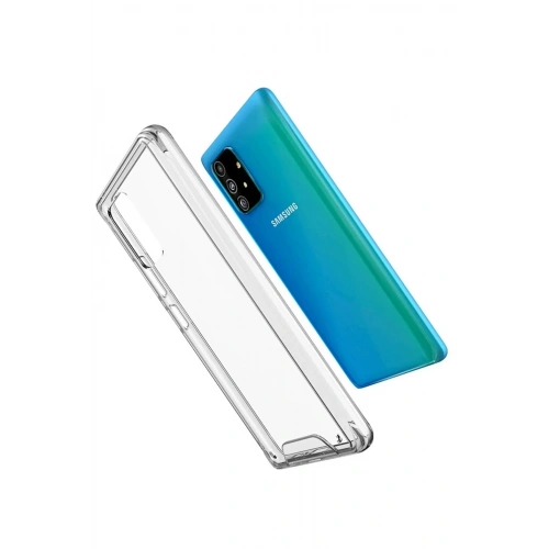 Mey İthalat®  Samsung Galaxy A91 / S10 Lite Kılıf Lüx Şeffaf Silikon