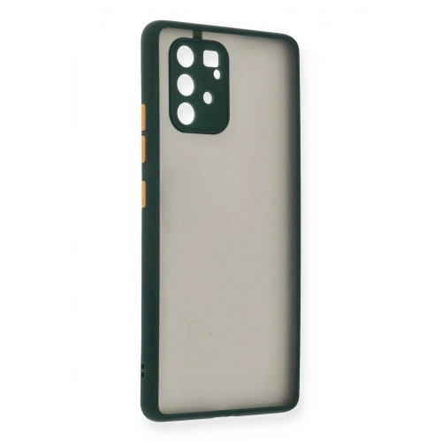 Mey İthalat®  Samsung Galaxy A91 / S10 Lite Kılıf Montreal Silikon Kapak - Yeşil