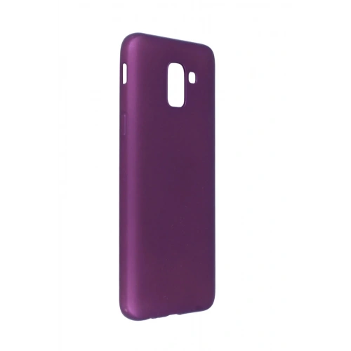 Mey İthalat®  Samsung Galaxy J6 Kılıf First Silikon - Mürdüm