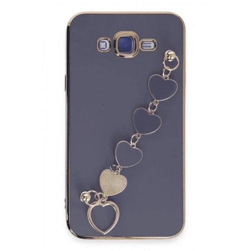 Mey İthalat®  Samsung Galaxy J7 Kılıf Esila Silikon - Gri