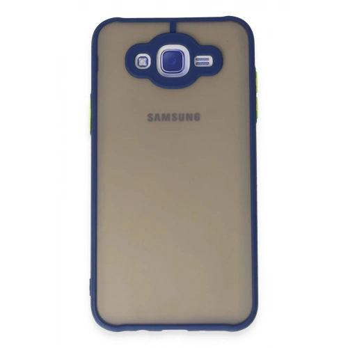 Mey İthalat®  Samsung Galaxy J7 Kılıf Montreal Silikon Kapak - Lacivert
