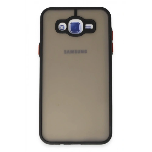 Mey İthalat®  Samsung Galaxy J7 Kılıf Montreal Silikon Kapak - Siyah