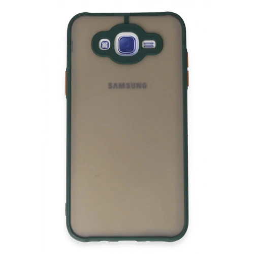 Mey İthalat®  Samsung Galaxy J7 Kılıf Montreal Silikon Kapak - Yeşil