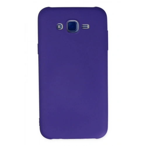 Mey İthalat®  Samsung Galaxy J7 Kılıf Nano içi Kadife Silikon - Mor