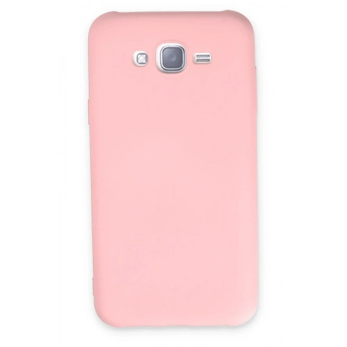 Mey İthalat®  Samsung Galaxy J7 Kılıf Nano içi Kadife Silikon - Pudra