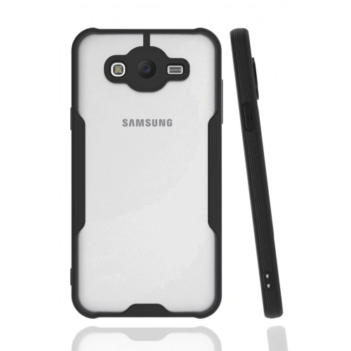 Mey İthalat®  Samsung Galaxy J7 Kılıf Platin Silikon - Siyah