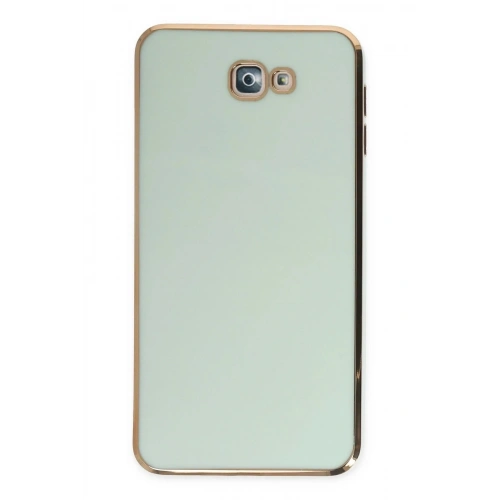 Mey İthalat®  Samsung Galaxy J7 Prime Kılıf Volet Silikon - Açık Yeşil
