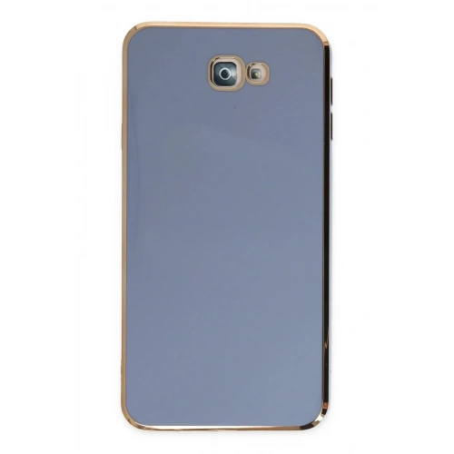 Mey İthalat®  Samsung Galaxy J7 Prime Kılıf Volet Silikon - Mavi
